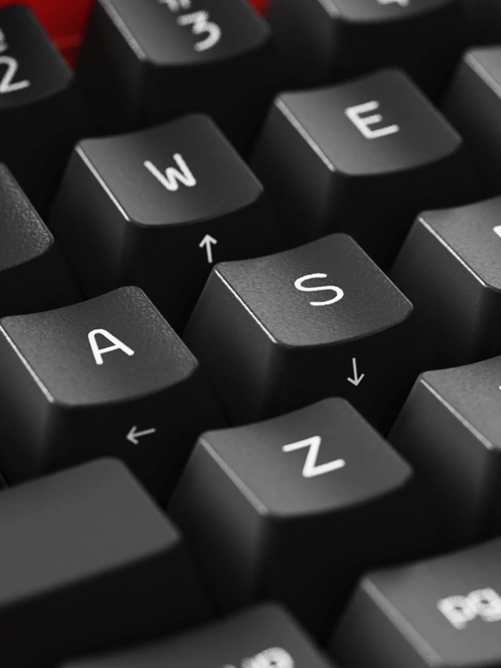 Close up of the Freewrite Valentine's keyboard